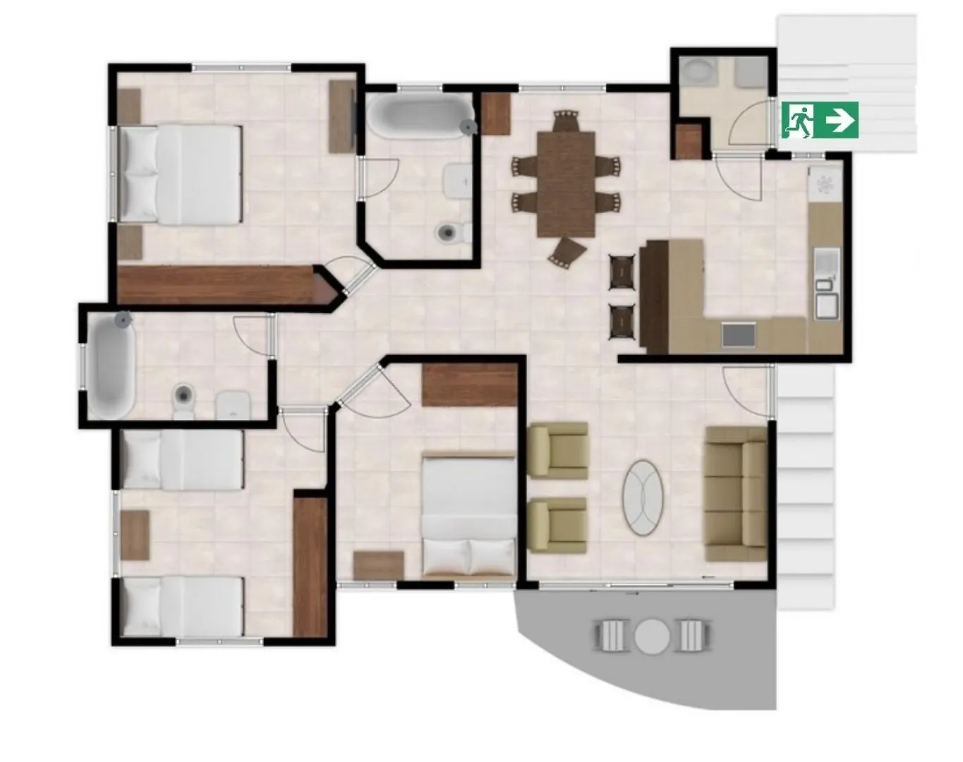 5Dr Cozy 3-Bedroom Apartment Santo Domingo ドミニカ共和国