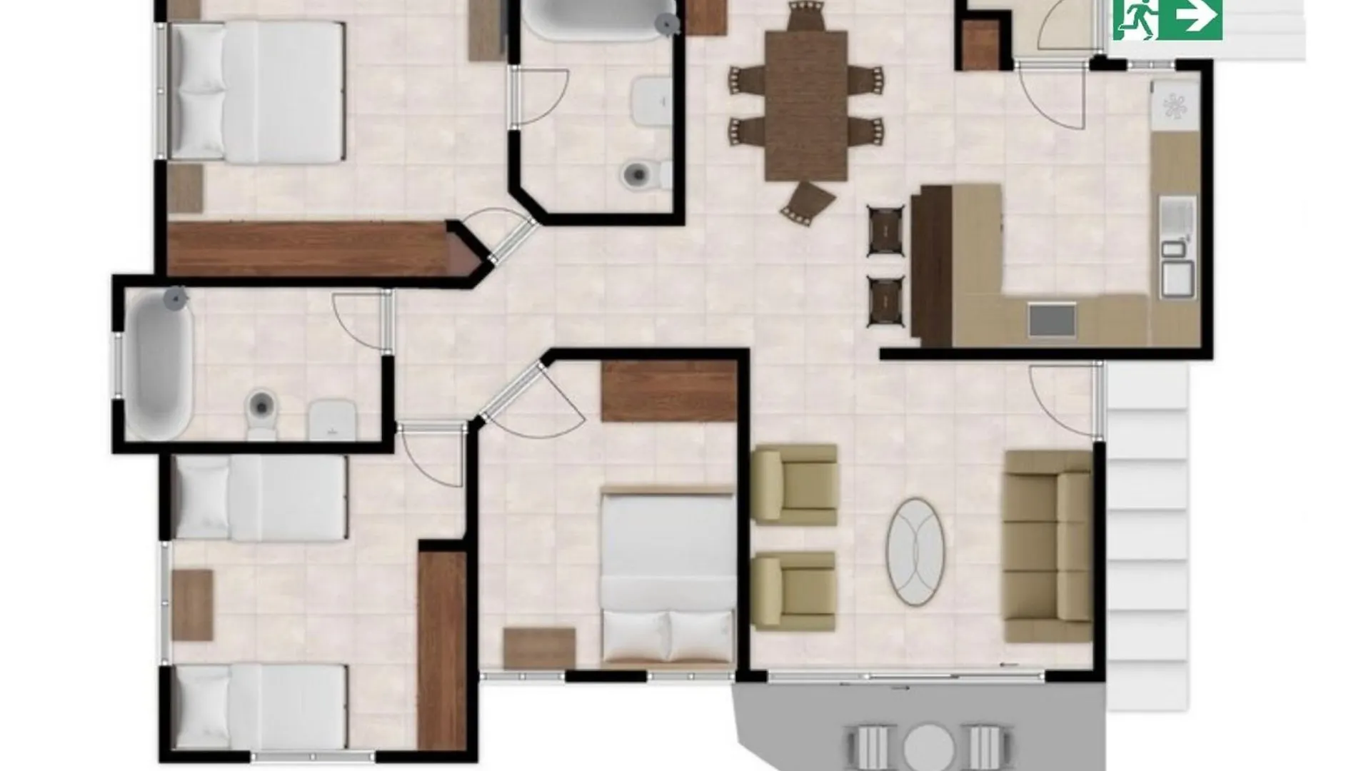5Dr Cozy 3-Bedroom Apartment Santo Domingo ドミニカ共和国